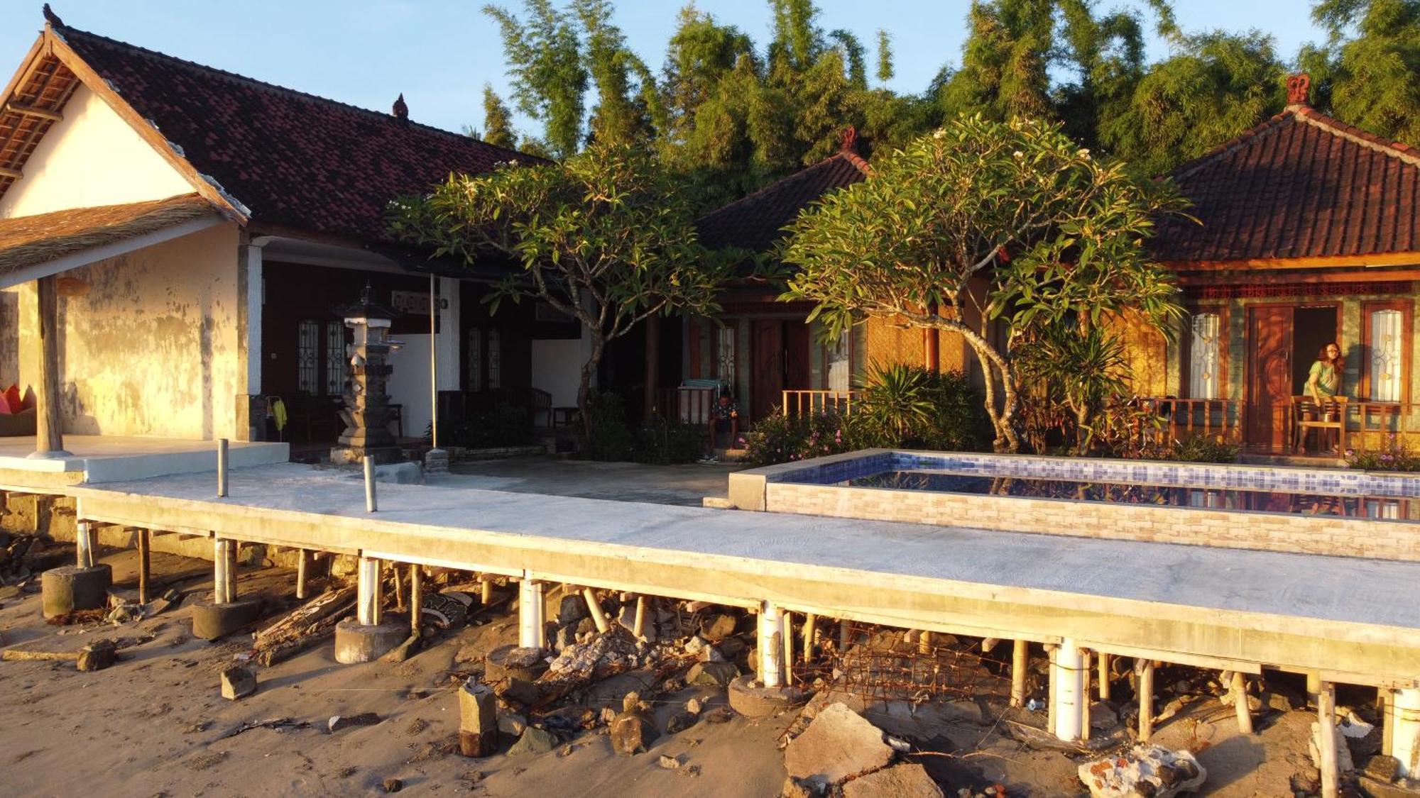 Krisna Bungalows And Restaurant Sekotong Exterior foto