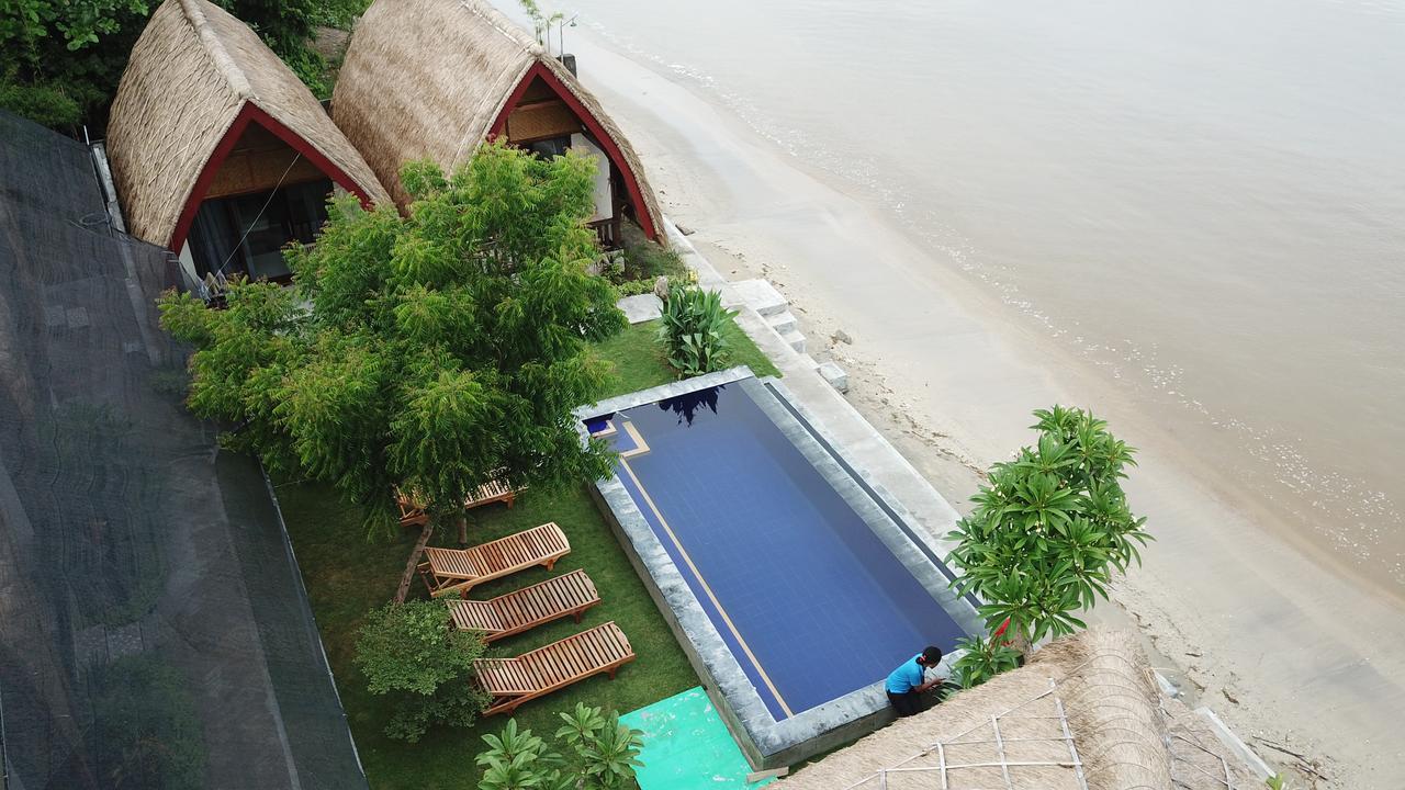 Krisna Bungalows And Restaurant Sekotong Exterior foto